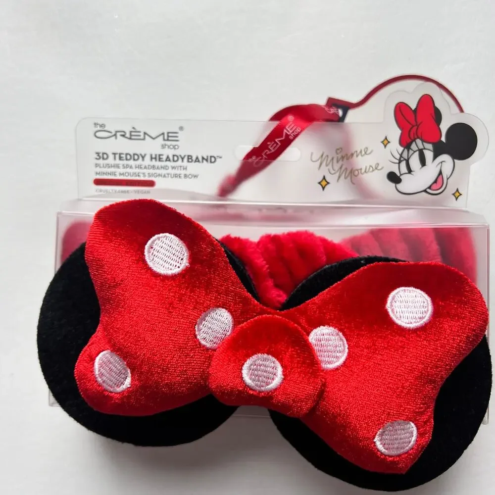 The Creme Shop Women's Disney Minnie Polka Dot 3 D Headband New In Package